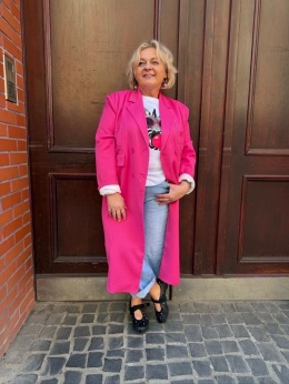 Płaszcz FEEL Miss City Official fuksja