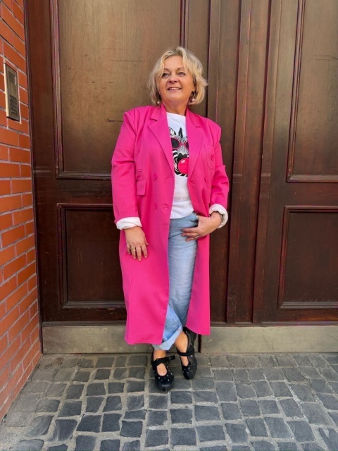 Płaszcz FEEL Miss City Official fuksja