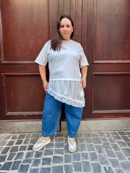 T-shirt KORONKA Wiya biały