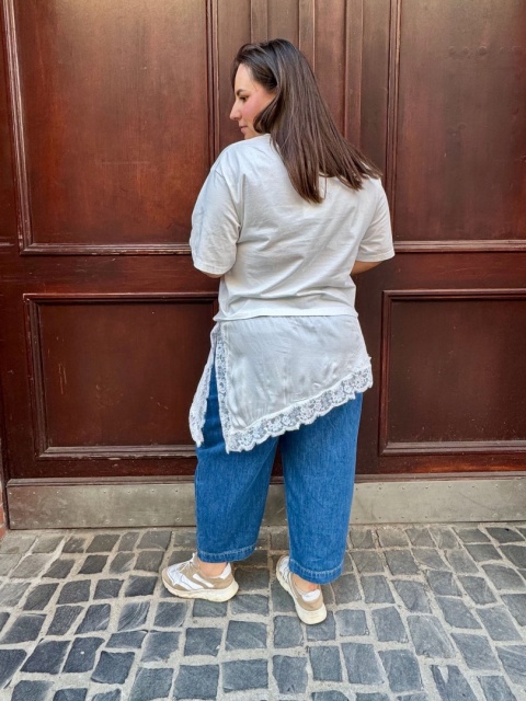 T-shirt KORONKA Wiya biały