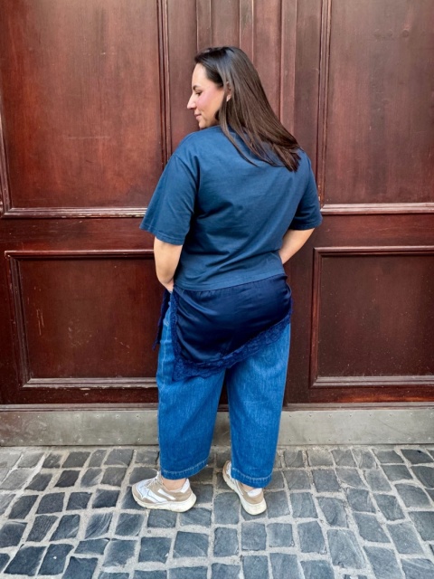 T-shirt KORONKA Wiya granatowy