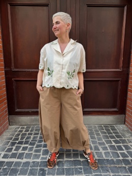 Bluzka Koszula FLO Wiya beżowy