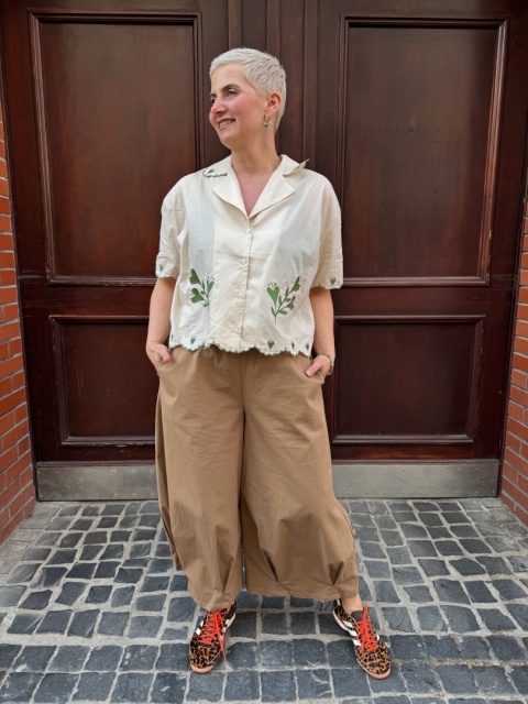 Bluzka Koszula FLO Wiya beżowy