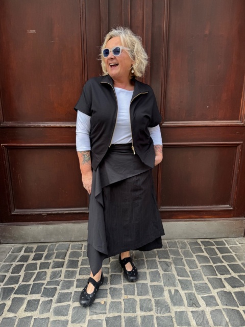 Spodnie kuloty REMI Wendy Trendy czarne