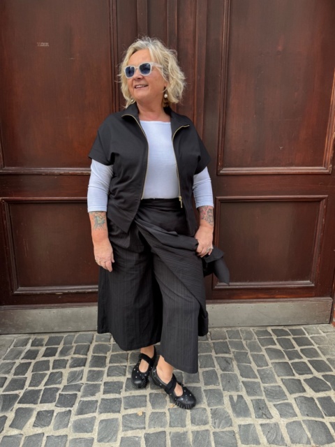 Spodnie kuloty REMI Wendy Trendy czarne