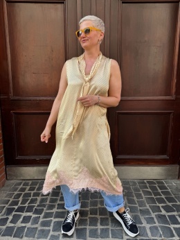 Sukienka ZOJA Wiya budyniowy