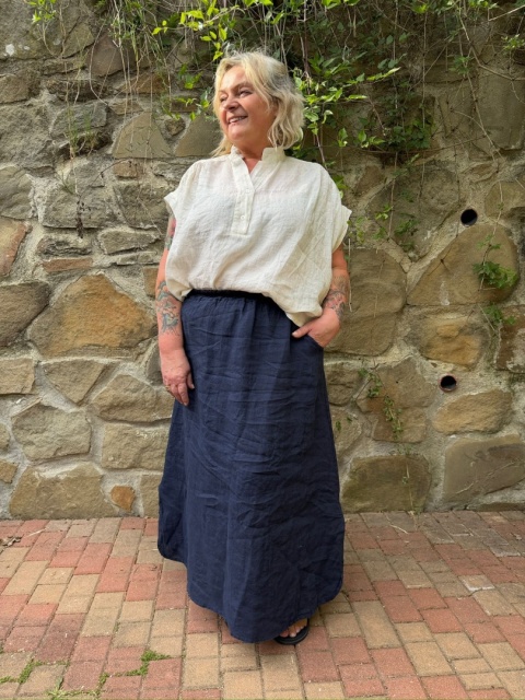 Bluzka AREZZO len milki