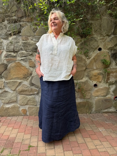 Bluzka AREZZO len milki