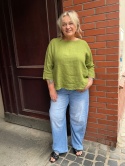 Bluzka FIDŻI Wendy Trendy len pistacja