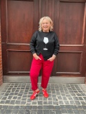 Spodnie SOLI Wendy Trendy czerwony