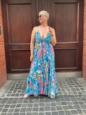 Sukienka boho WIRA kwiaty