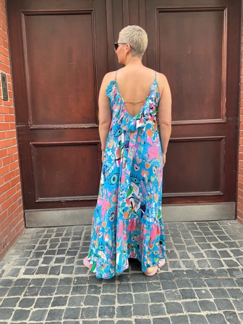 Sukienka boho WIRA kwiaty