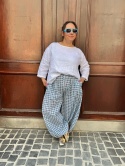 Bluzka FIDŻI Wendy Trendy len biała