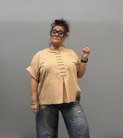 Bluzka KAMILA Rivabella camel