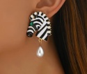 Kolczyki ZEBRA