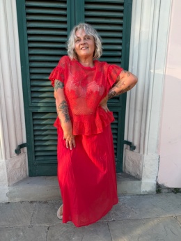 Spódnica BLOOM czerwona