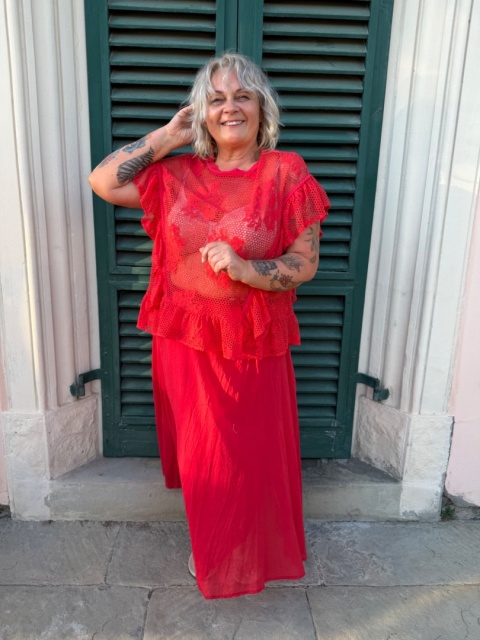 Spódnica BLOOM czerwona