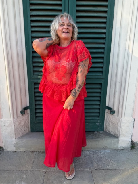 Spódnica BLOOM czerwona
