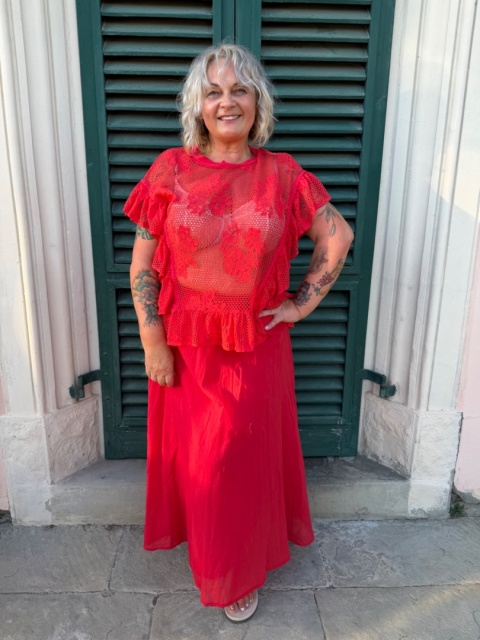Spódnica BLOOM czerwona