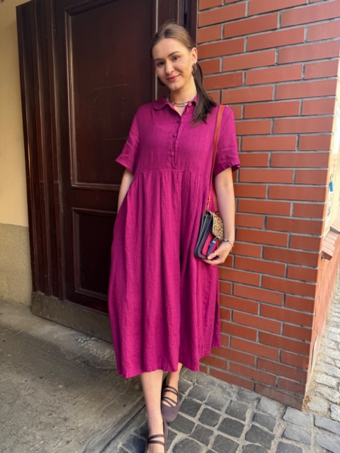 Sukienka GETI Wendy Trendy amarant