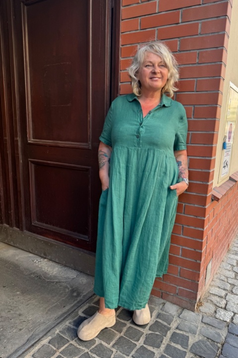 Sukienka GETI Wendy Trendy zielona