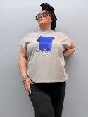 T-shirt ROMI Rivabella piesek szary