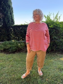 Bluza PELA Sun Sun czerwony pasek