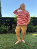 Bluza PELA Sun Sun czerwony pasek