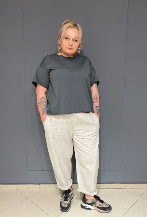 Bluzka Bluza FIDŻI szary Wendy Trendy