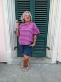 Bluzka T-shirt UMA magenta