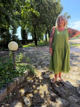 Sukienka ADA len kiwi