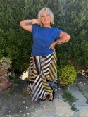 Top bluzka STEFA chabrowy