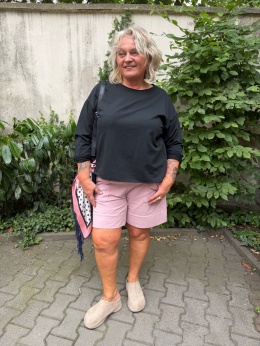 Bluza FIDŻI long Wendy Trendy czarna