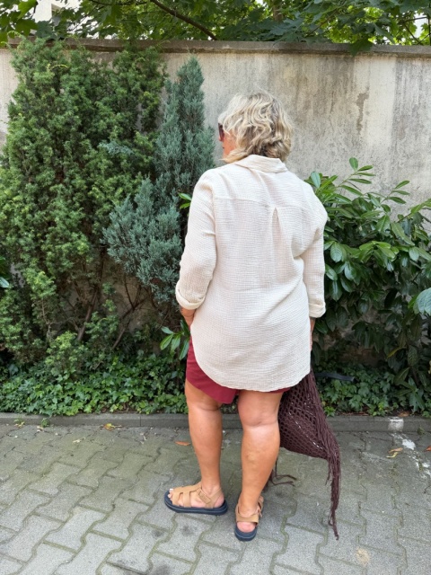 Koszula VIGO muślin wanilia