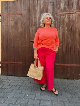 Spodnie Kuloty PRINI Wendy Trendy czerwone