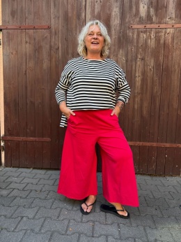 Spodnie Kuloty PRINI Wendy Trendy czerwone