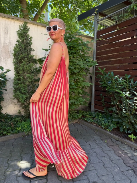 Sukienka LEXI Thodami czerwona