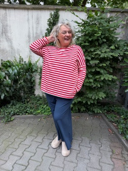 Bluza PELA Sun Sun czerwony pasek