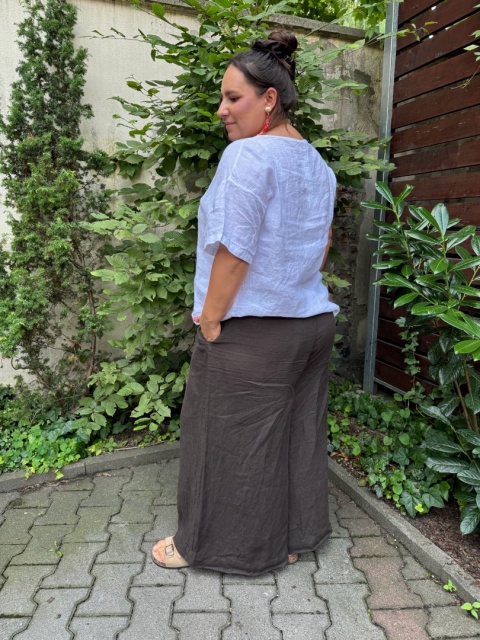 Bluzka FIDŻI Wendy Trendy len biała