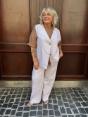 Kamizelka TRINI Rivabella len beż