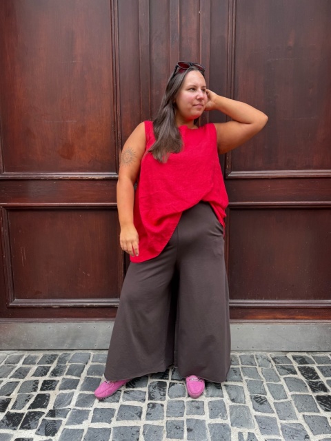 Spodnie Kuloty PRINI Wendy Trendy brąz
