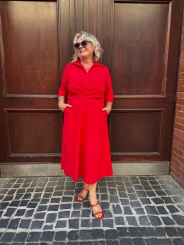 Sukienka EWA Sun Sun czerwona