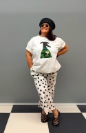T-shirt TOMI Rivabella PIES krem