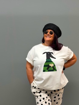 T-shirt TOMI Rivabella PIES krem