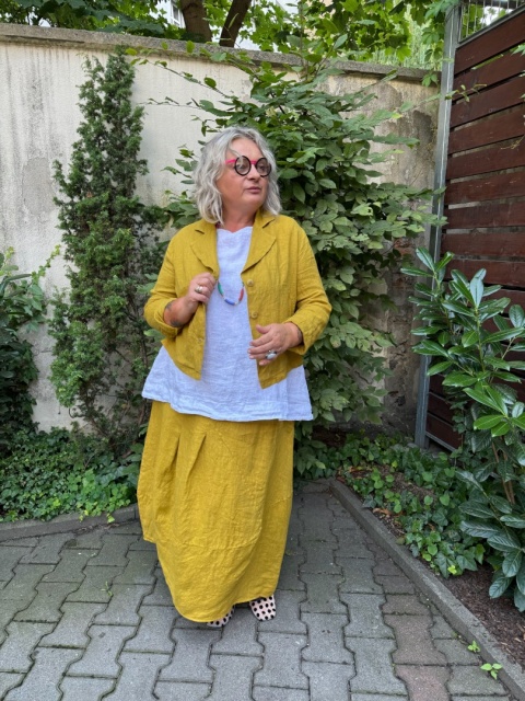 Żakiet AURA Wendy Trendy len cary