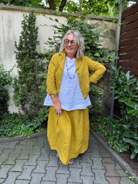 Żakiet AURA Wendy Trendy len cary
