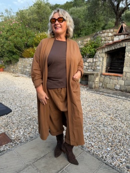 Blezer kardigan BIANKA Gioya camel