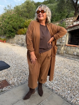 Blezer kardigan BIANKA Gioya camel