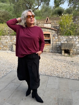 Bluzka Tunika MOLI Sun Sun bordo