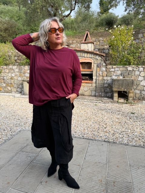 Bluzka Tunika MOLI Sun Sun bordo